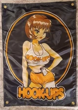Hook Ups Skateboard Hooters Banner Poster Anime Deck Girl Supreme DGK Powell PIG