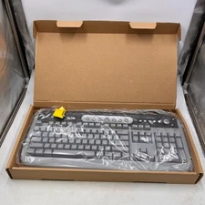 Vintage NOS HP SK 5181 Wired PS/2 Desktop Computer Keyboard 5185-1596 Clicky