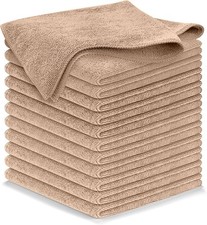 Microfiber Cleaning Cloths 12-Pack, Ultra Absorbent for Streak-Free Shine