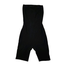 Active USA Women Black Sports Strapless Bodysuit Back Tie Size S Gym Yoga