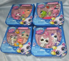 Complete Set 4 Littlest Pet Shop LPS Pet Pairs Series 4  G7  8 Figures #243-250