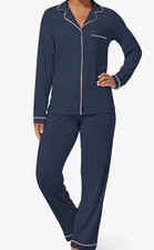 Tommy John Pajama Small 3 Pc Set NWT 172.00 Shorts - Top - Pants Blue w Pink