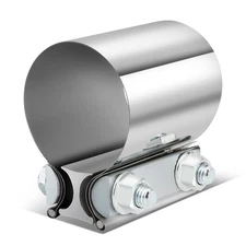 2.25"OD Butt Joint Band Exhaust Clamp Muffler Pipe Sleeve Coupler T304 Stainless