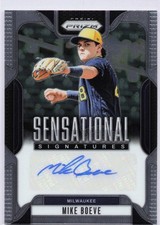 Mike Boeve 2025 Panini Prizm #SS-MB Sensational Signatures Auto