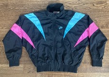 Vintage NIKE 80s Challenge Court Windbreaker Full Zip Jacket Andre Agassi Rare S