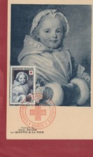 CARTE MAX.  1er JOUR FDC 1951 CROIX ROUGE