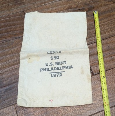 Vintage US Mint Philadelphia - Canvas Geldbeutel 1972