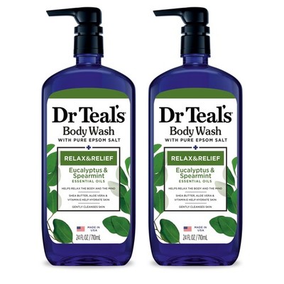 Dr Teal's Body Wash with Pure Epsom Salt, Relax & Relief with Eucalyptus & Sp...