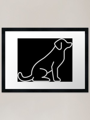 Loyal Lab Design Framed Art Print Framed Wall Art Poster Canvas Print Picture