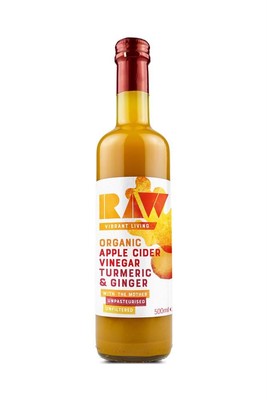 Raw Health Org Raw Apple Cider Vinegar with Turmeric & Ingwer 500ml