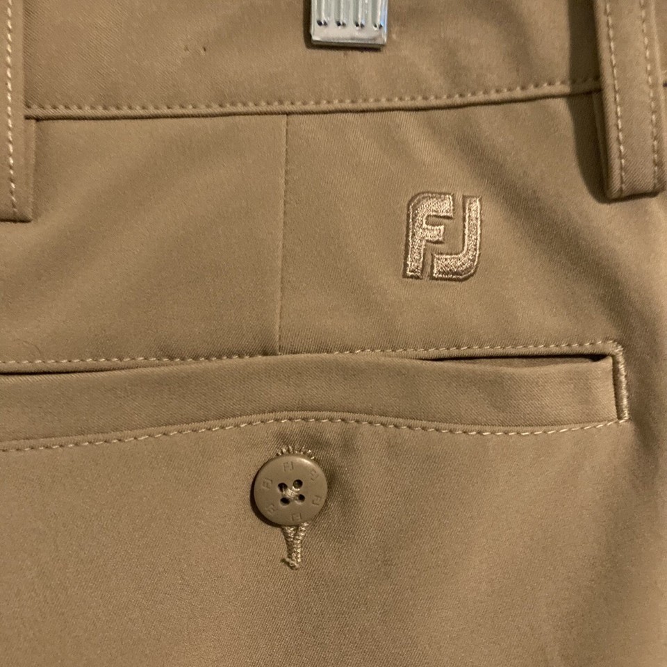 Mens FootJoy Khaki Golf Pants Slacks Size 36x32 (actual 36x28.5) Casual
