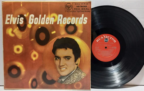 ELVIS PRESLEY Elvis' Golden Records LP RB-16069 UK pressing Red Seal Black Dot