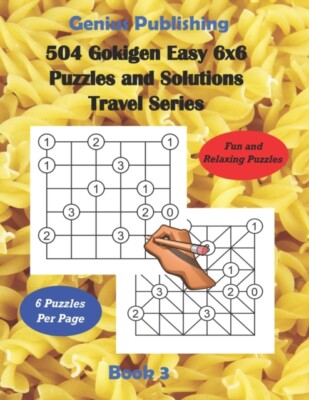 Verlag - 504 Gokigen Easy 6x6 Puzzles und Lösungen Reiseserie - J555z