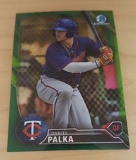 2016 Bowman Draft BDC-129 Daniel Palka Green Chrome Refractor #67/99 Twins