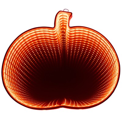 New ! 72 Bulb Counts Halloween LED Infinity Mirror Pumpkin Orange | eBay