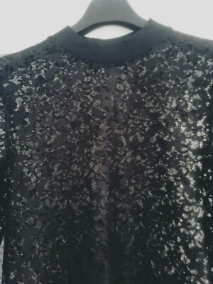 WOW!SCHICKES SHIRT,Gr: S,KAUM GETRAGEN,BLICKFANG,SPITZE,TRANSPARENT,ELEGANT,WOW!