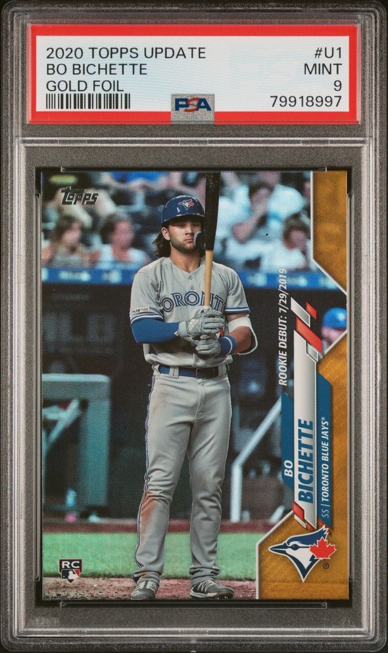 Bo Bichette - 2020 Topps Update Gold Foil RC  PSA 9