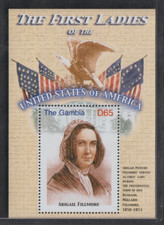 GAMBIA First Ladies of US souvenir sheet MNH Abigail Fillmore