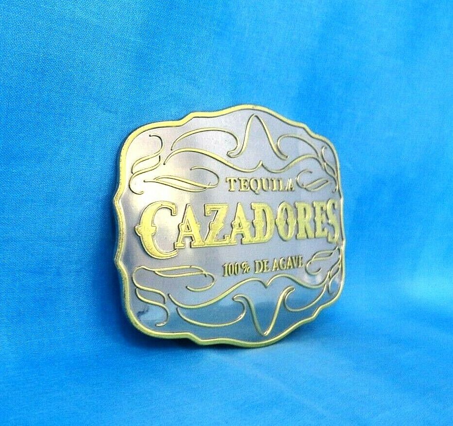 Cazadores Tequila Promo Belt Buckle Large Silver … - image 3