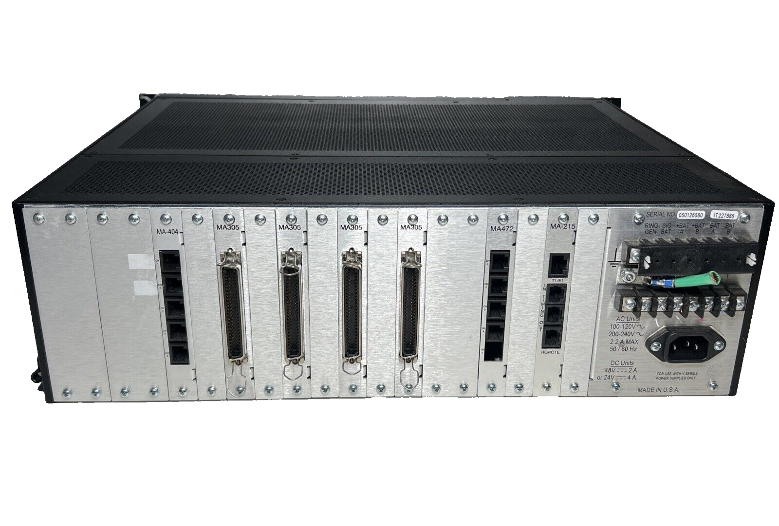 Harris IAS MUX3 Intraplex Access Server LOADED w/VF-25 DA-191A CM-5 Dual PSU QTY