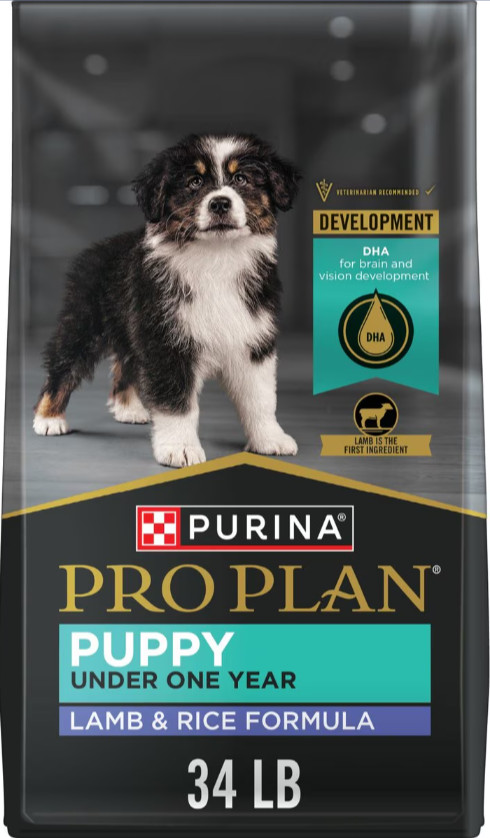 Purina Pro Plan High Protein DHA Lamb & Rice Formula Puppy Food, 34lb