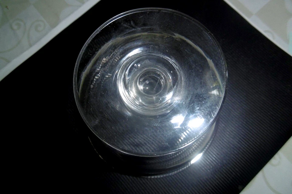 ancien confiturier ou présentoir de table en verre soufflé XIX ème - Photo 2/4