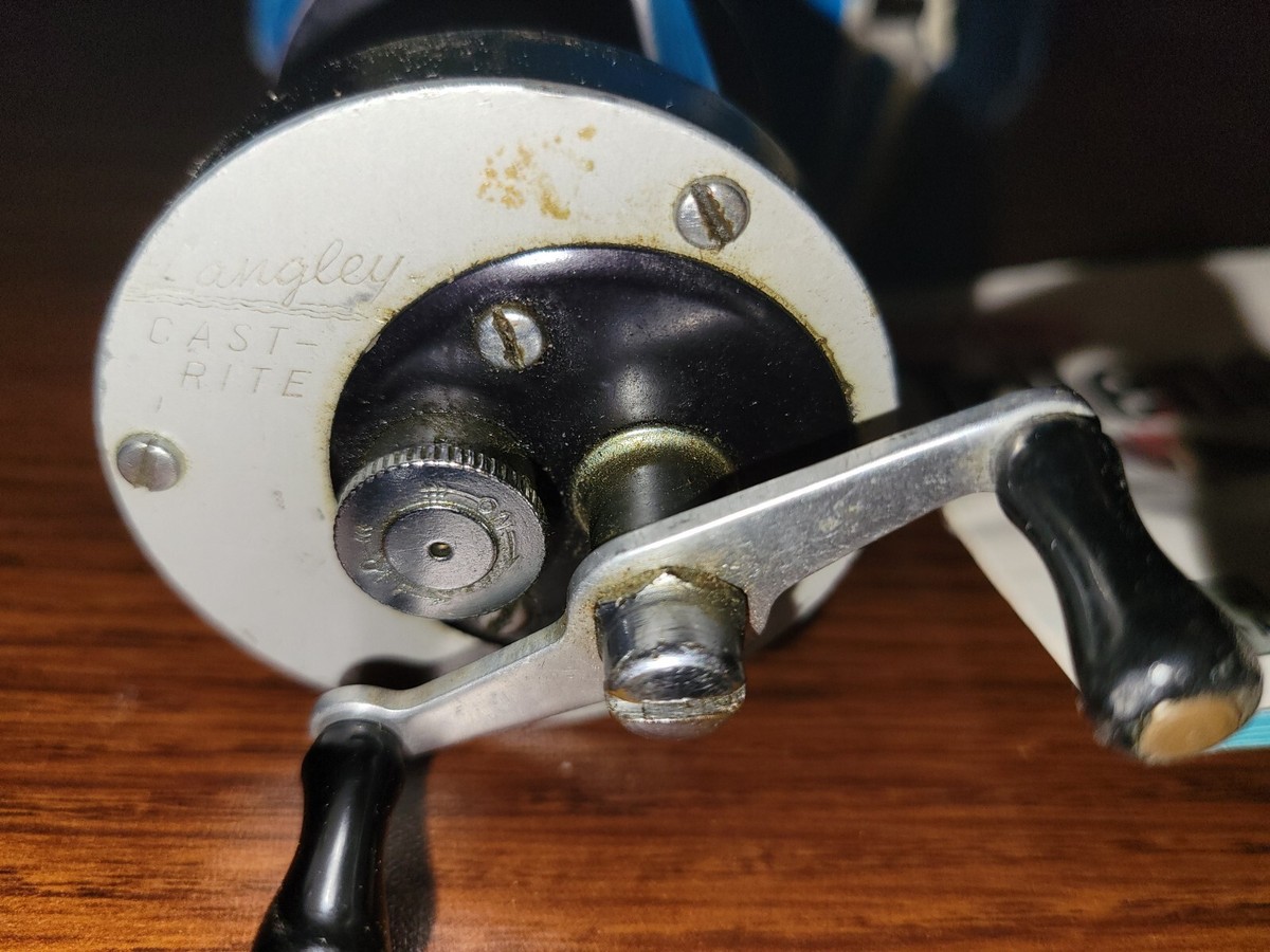 Langley Fishing Reel Cast-Rite 380A VTG | eBay