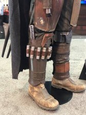 The Mandalorian Real Leather Leg Armour Package Men Cosplay Costume Prop Handmad