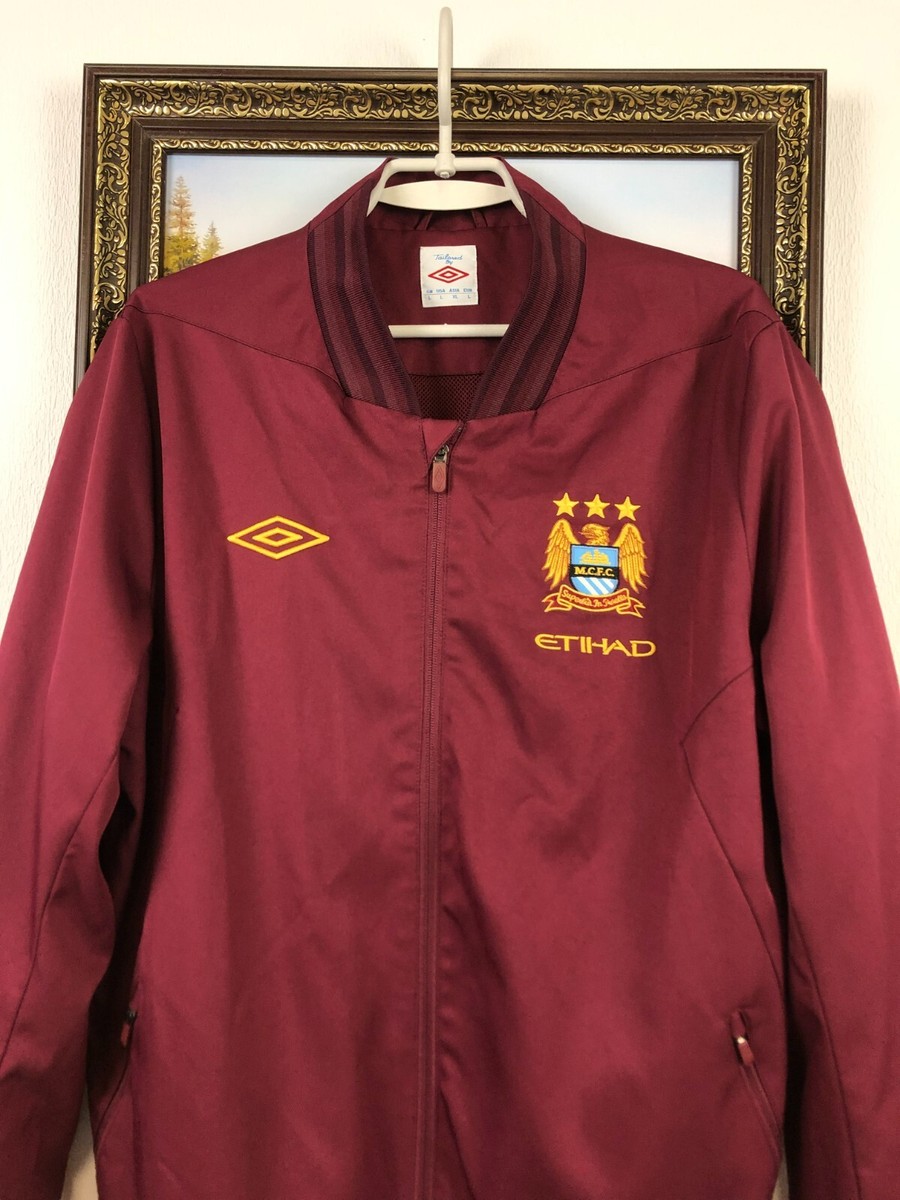 Vintage Umbro Manchester City Football Jacket Soccer Track Top