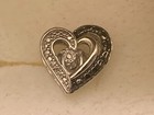 *LOVELY*KAY Jewelers Sterling Silver Heart Shaped Black & White Diamond Earrings — photo 5