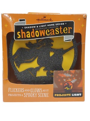 Hallmark Shadowcaster Haunted Witch Moon Halloween Shadow Light Projector