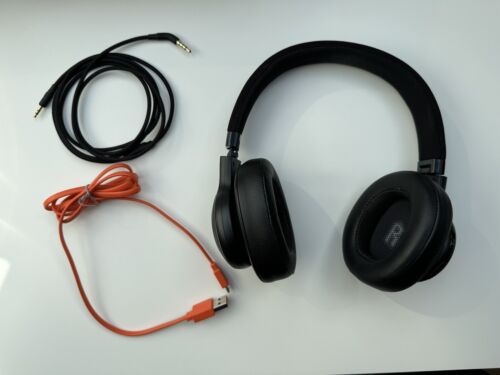 JBL E-Series E55BT Bluetooth Kopfhörer mit Mikrophon, Schwarz, Kabellos & Aux - Bild 1 von 12