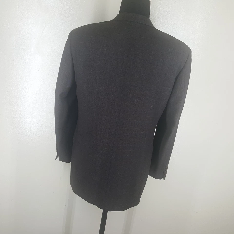 Abrigo Deportivo ZANELLA Hecho en Italia 2 Btn Sin Ventilaciones Lana y Cachemira Ajuste 42-44 Reg Foto 4 de 4