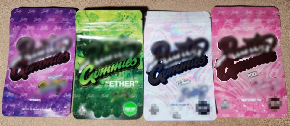 Paquete de 100 caramelos gomosos sellables con cremallera vacía ¡Vendedor rápido de EE. UU.! Foto 3 de 4