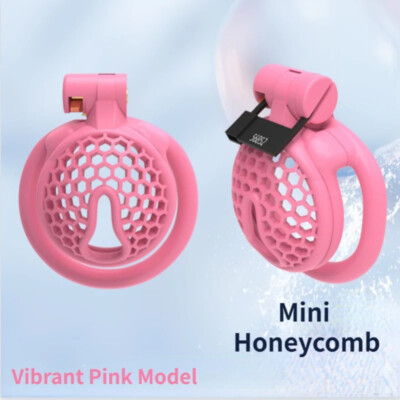 2024 New Mini Chastity Cage Beehive Pink Breathable Ring Binding Chastity Device