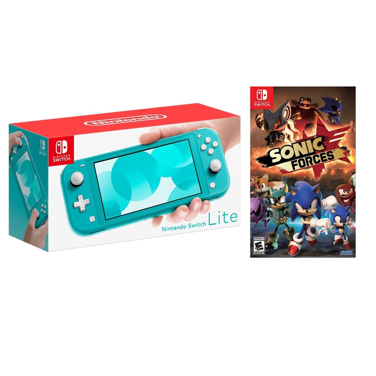 NEW Nintendo Switch Lite Handheld Console + FREE GAME SONIC FORCES