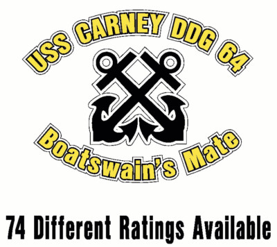 USS CARNEY DDG 64 Oval Decal / Sticker Military USN U S Navy S06A