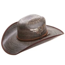 Justin Unisex Bent Rail Fenix Black Straw Cowboy Hat JS5256FNX-BK