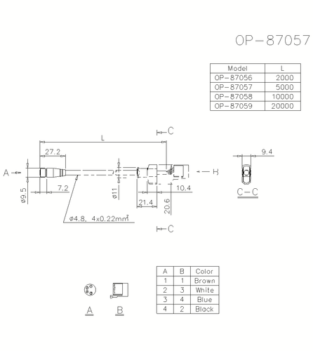 1PC 1pcs Keyence OP-87057 - Picture 3 of 3