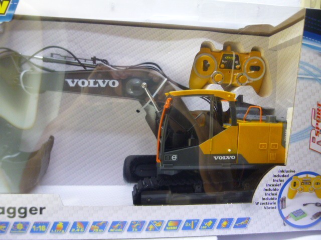 Pelle Volvo 2,4 GHz CARSON 500907339 modèle réduit excavatrice chenilles radiocommandée