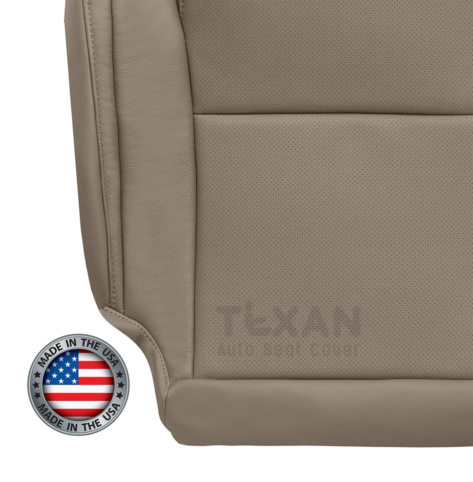 For 2008 - 2014 Toyota Sequoia Platinum Driver Bottom Leather Seat Cover Tan - Image 4 of 4