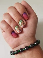 Color Nail Polish Strips 16ct. LIMITED. Holo Butterfly Ombré DESCRIPTION BELOW