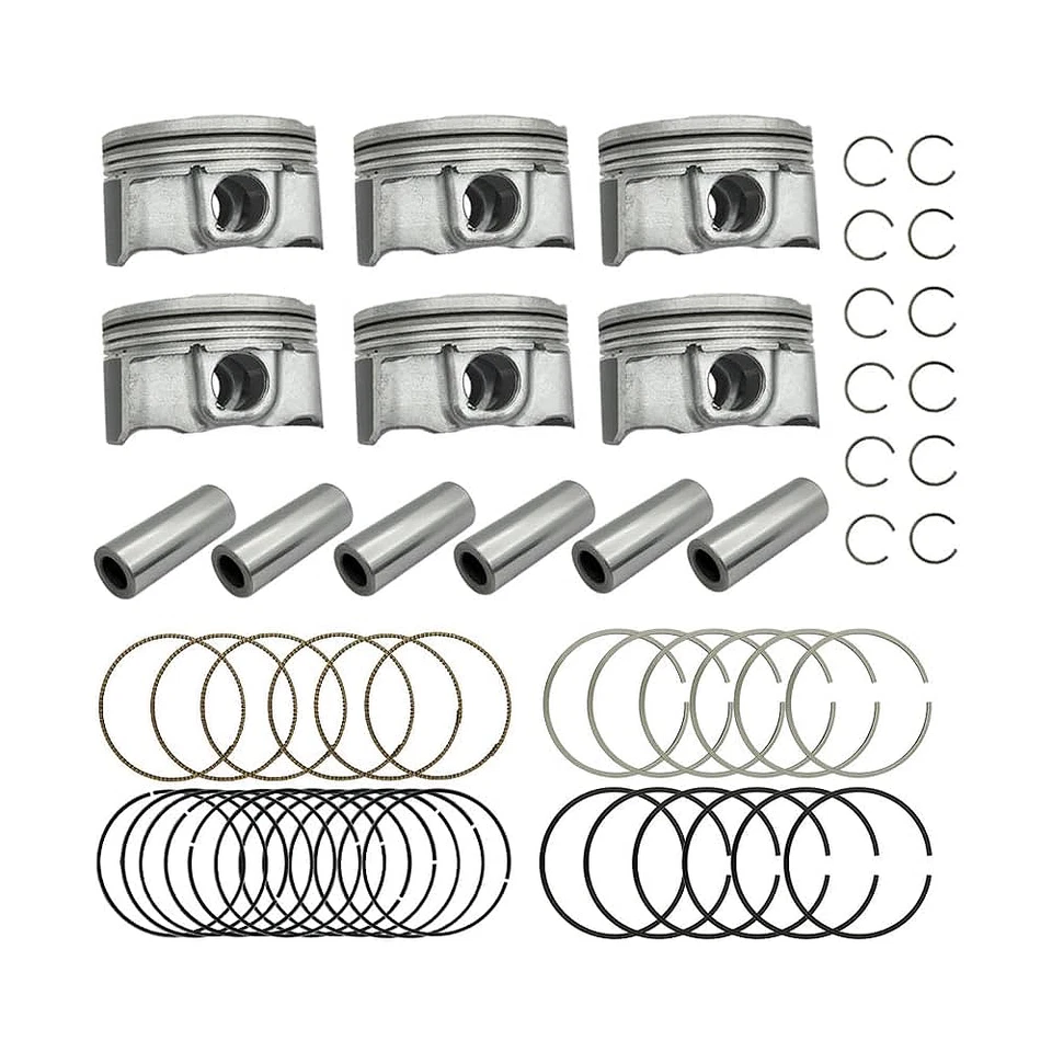 Engine Piston Piston Ring Set For Hyundai Santa Fe Kia Sedona 2011-2019 3.3L-V6 - Imagem 3 de 4
