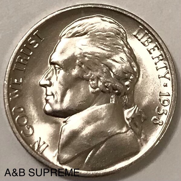銀 1938 Jefferson Nickel Gem Bu Uncirculated “First Year Of Issue” | eBay