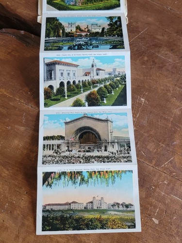 Balboa Park San Diego CA Architecture Vintage 1920's Souvenir Folder - Picture 8 of 8