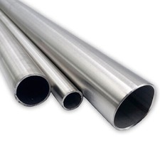 Edelstahlrohr 304 - 27mm Durchmesser, 300mm Länge, Rundprofil Geschweißt