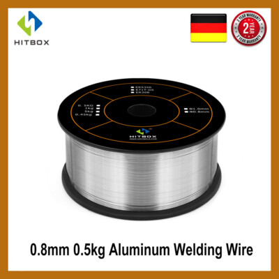 HITBOX 1Roll Schweißdraht 0.8mm 0.5kg MIG Wire Aluminium Schweißdraht MIG