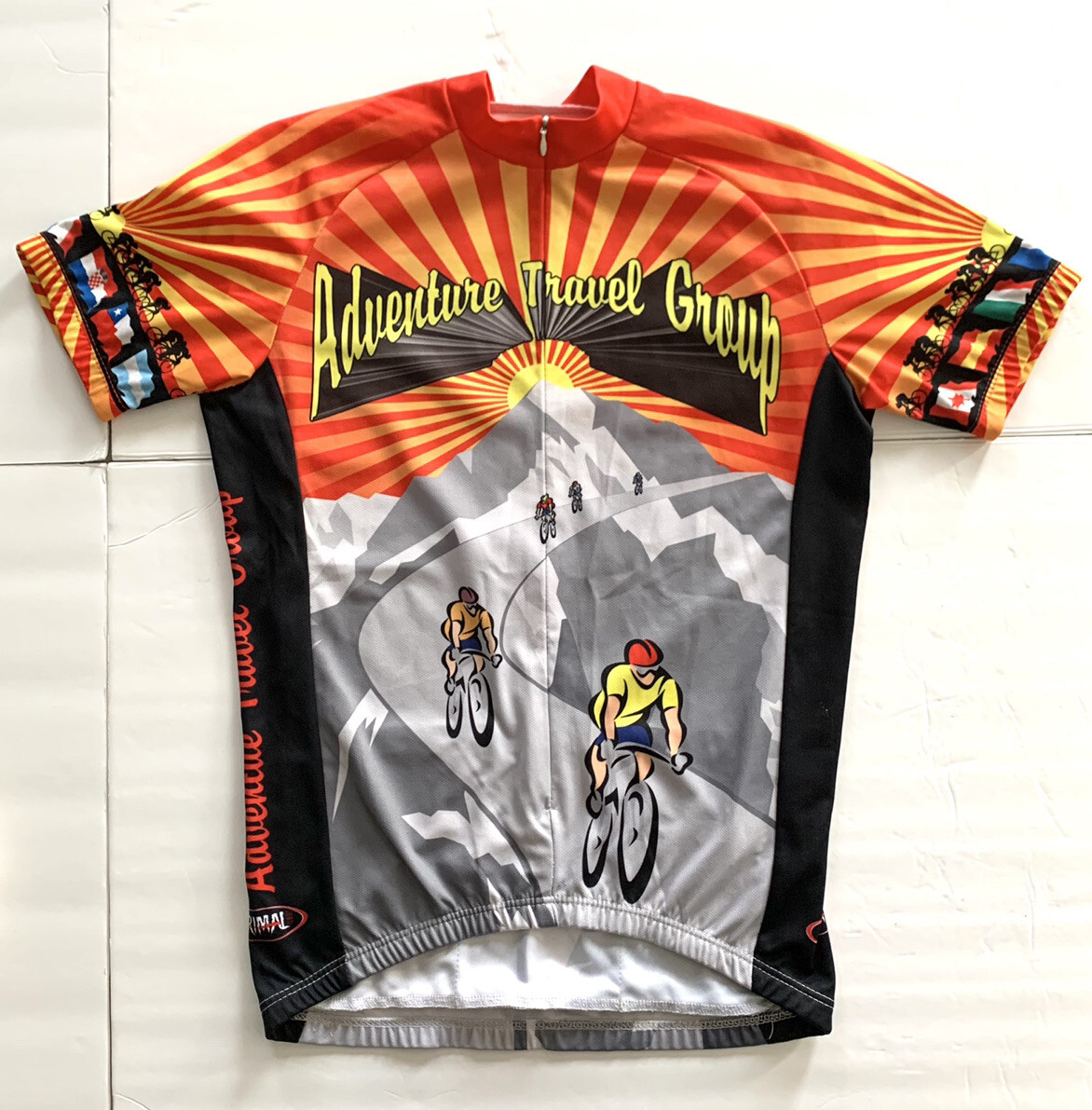 Primal cycling jersey women'Medium World Flags Countries Adventure