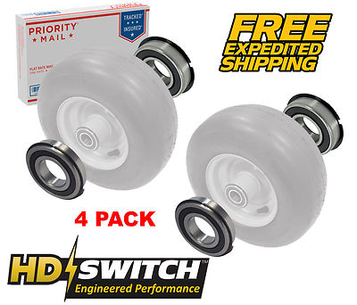 16220 Rolex 4 Cuscinetti Ruota Anteriore Per John Deere - Codice AM102605, Con Grassatura Alta Temperatura 4 Cuscinetti Pregrassati Per Ruote Anteriori