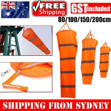 80-200CM Airport Aviation Windsock Rip-stop Outdoor Wind Sock Measurement Bag AU